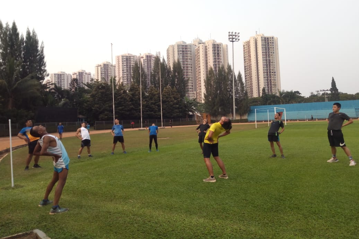 Latihan bersama komunitas Indonesia Muda Atletik